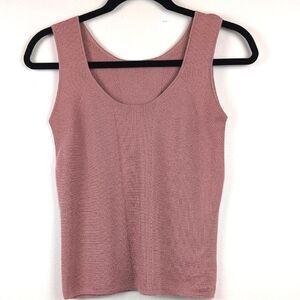 Brooks Brothers Cashmere & Silk Scoop Neck Women's Sleeveless Sweater Top